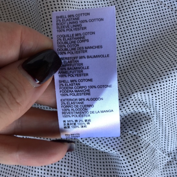 ANTHROPOLOGIE Jacket NEVE Blazer Utility White Cotton Twill Pockets Lined - Picture 6 of 8